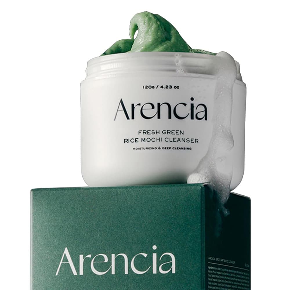پاک کننده عمقی موچی برنج و چای سبز آرنسیا تسکین دهنده و کنترل چربی پوست Arencia Fresh Green Rice Mochi Cleanser