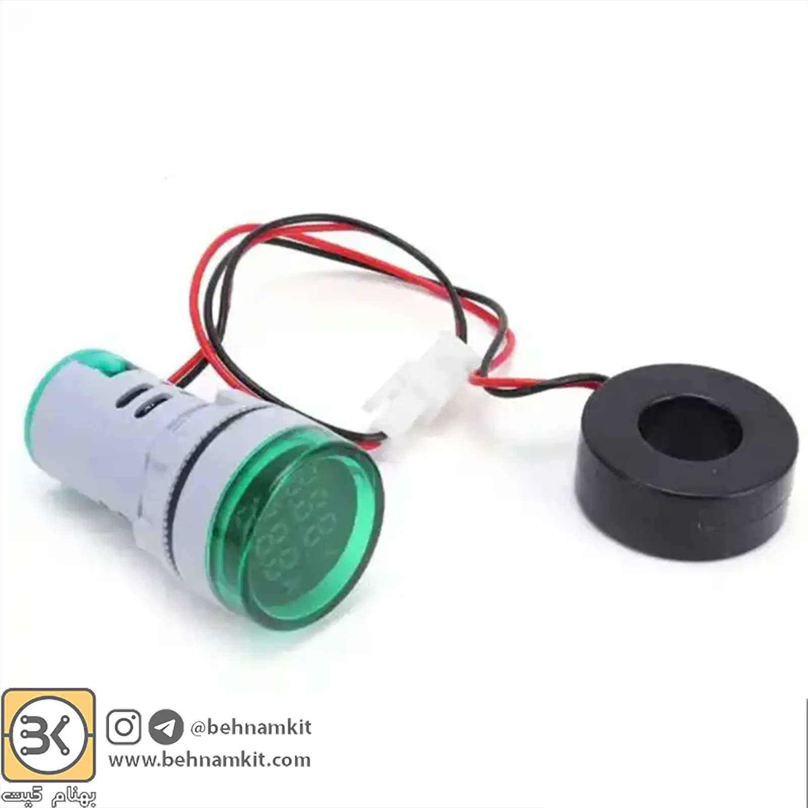 ماژول ولتمتر و آمپرمتر چراغ سیگنالی AC — تصویر ۷