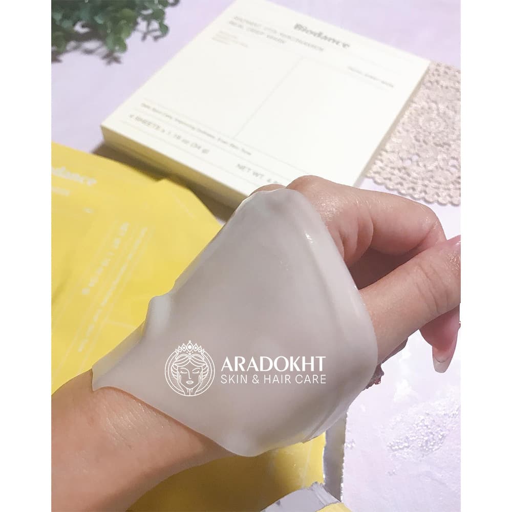 ماسک ویتا نیاسینامید بایودنس ضد لک و روشن کننده پوست Biodance Radiant Vita Niacinamide Real Deep Mask — تصویر ۵