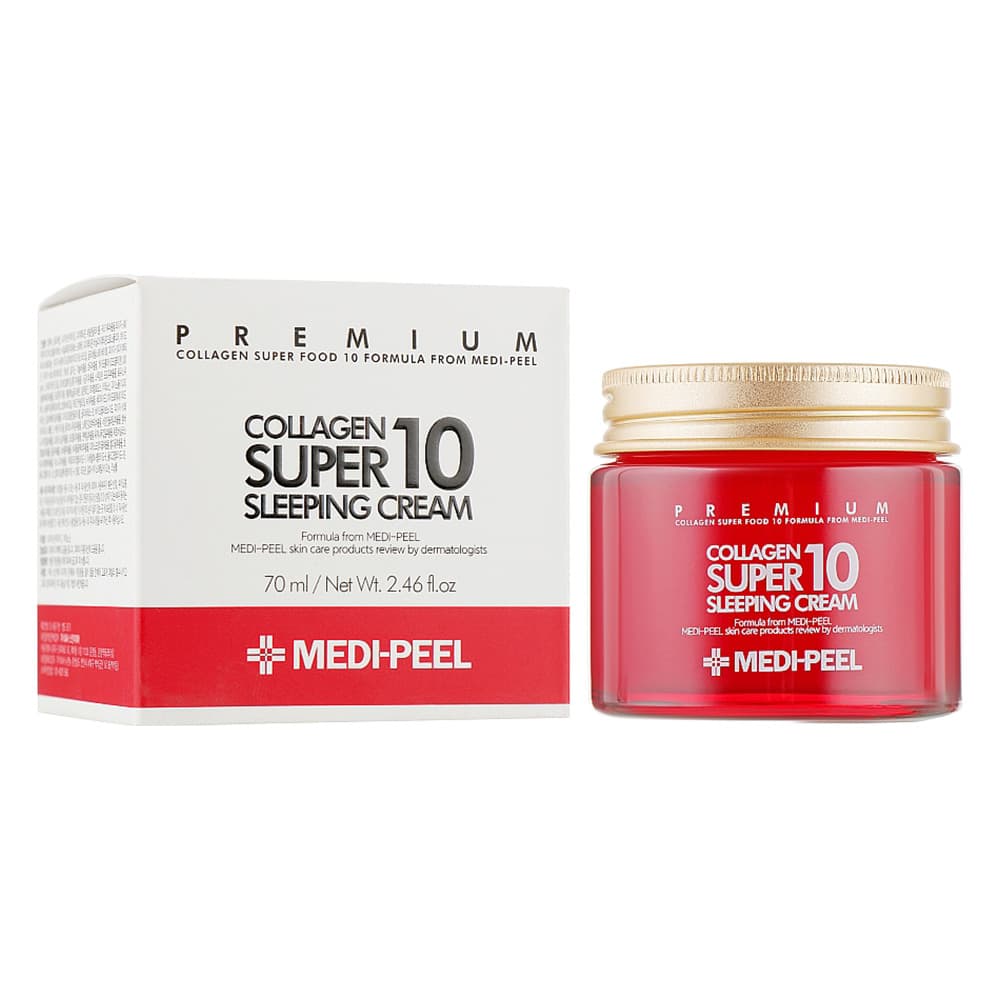 کرم شب سوپر کلاژن مدی پیل ضد چروک و جوانساز پوست MEDI-PEEL Collagen Super 10 Sleeping Cream