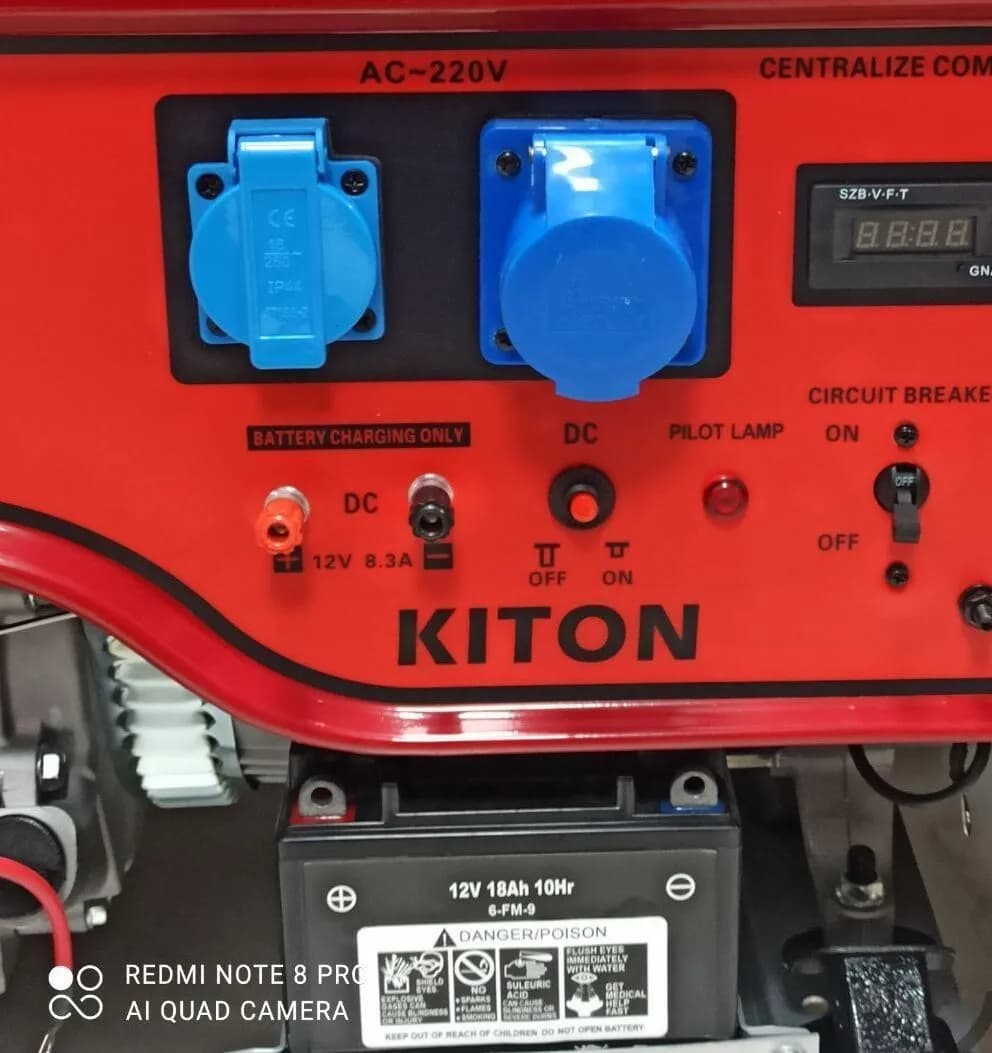 موتور برق بنزینی 8 کیلو وات کیتون مدل G12000EL- استارتی — تصویر ۷