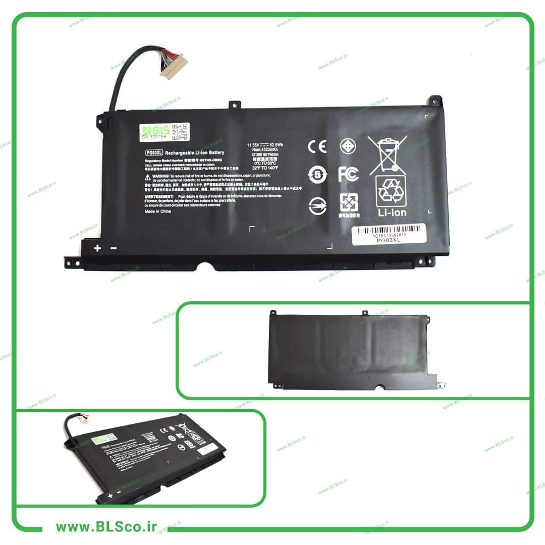 باتری لپ تاپ اچ پی HP Pavilion Gaming 15-DK PG03XL