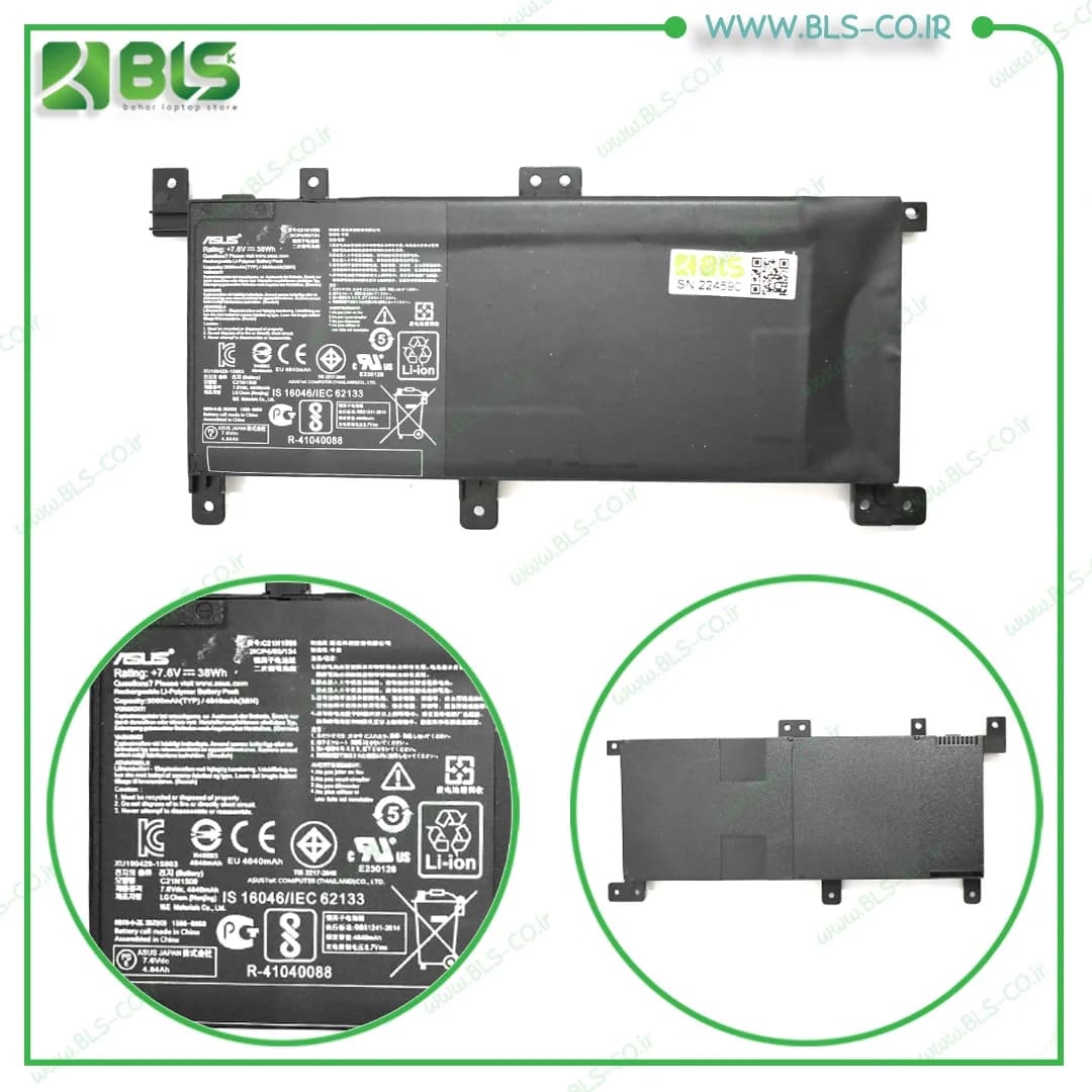 باتری لپ تاپ ایسوس K556 اورجینال — تصویر ۶