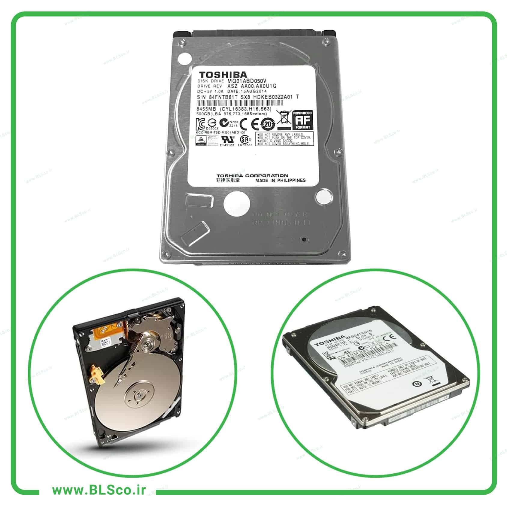 هارد دیسک 500 گیگابایت 2.5 اینچ توشیبا مدل MQ01 — تصویر ۲