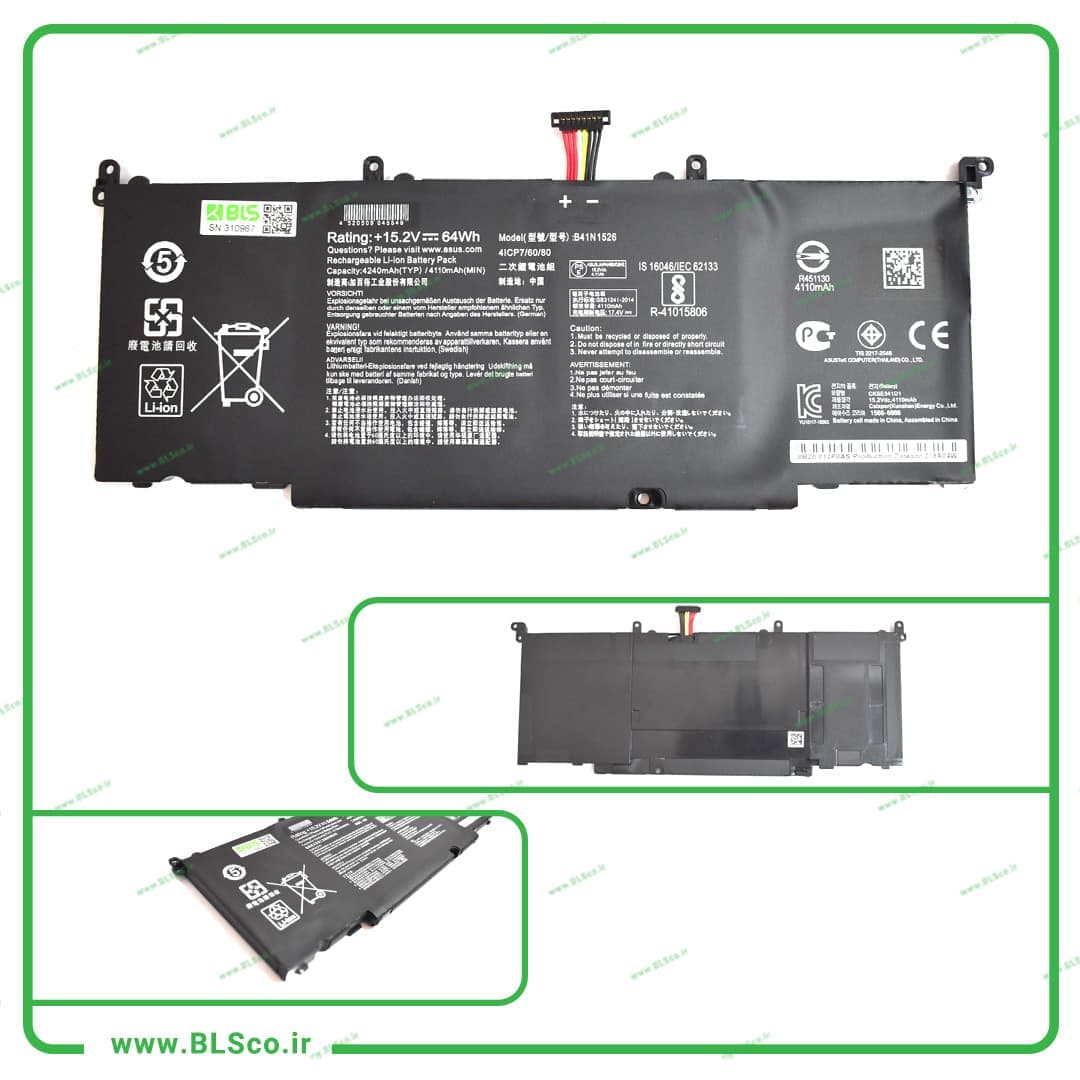 باتری لپ تاپ ایسوس مدل Battery Orginal Asus GL502 — تصویر ۲