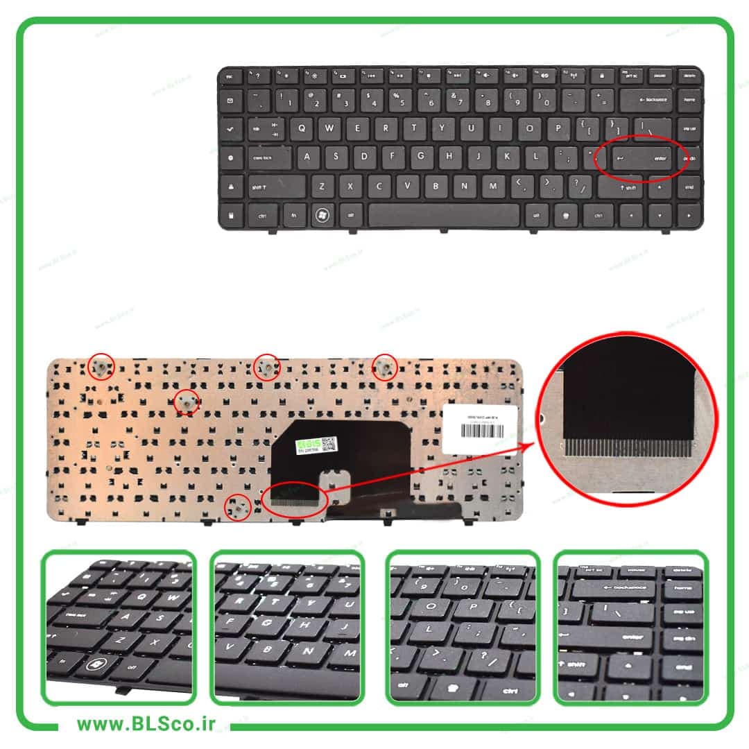 کیبورد لپ تاپ اچ پی HP Pavilion DV6-3000