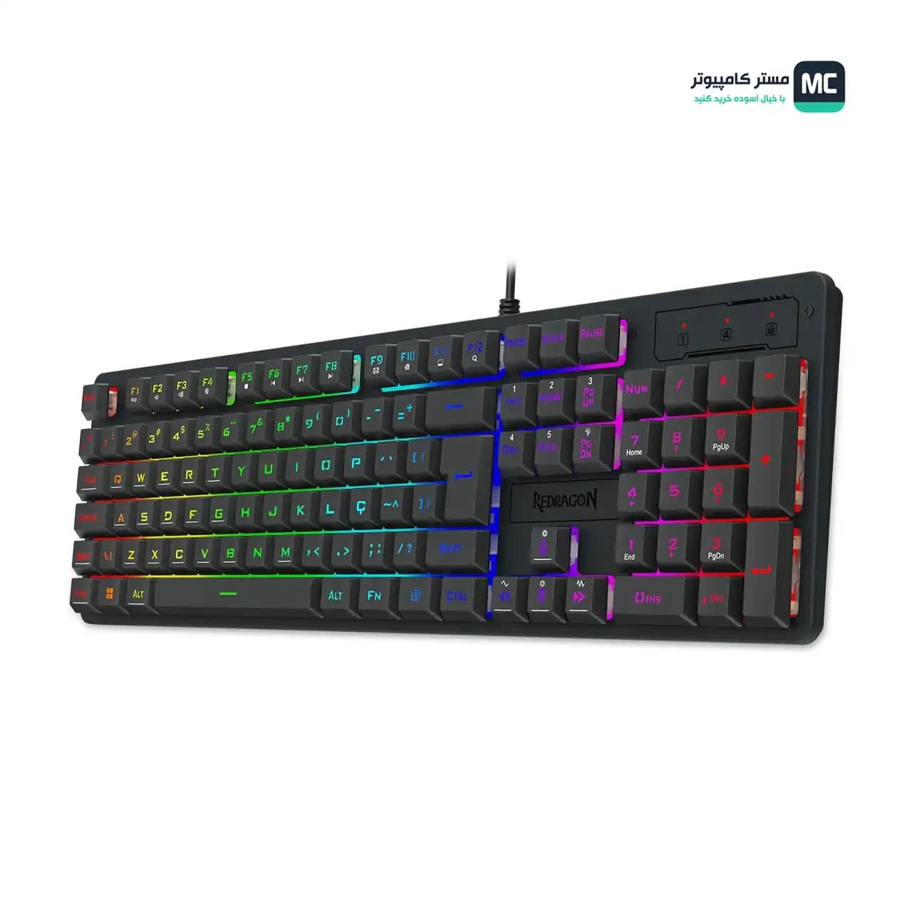 کیبورد گیمینگ ردراگون Netherbane K521 Rainbow — تصویر ۸