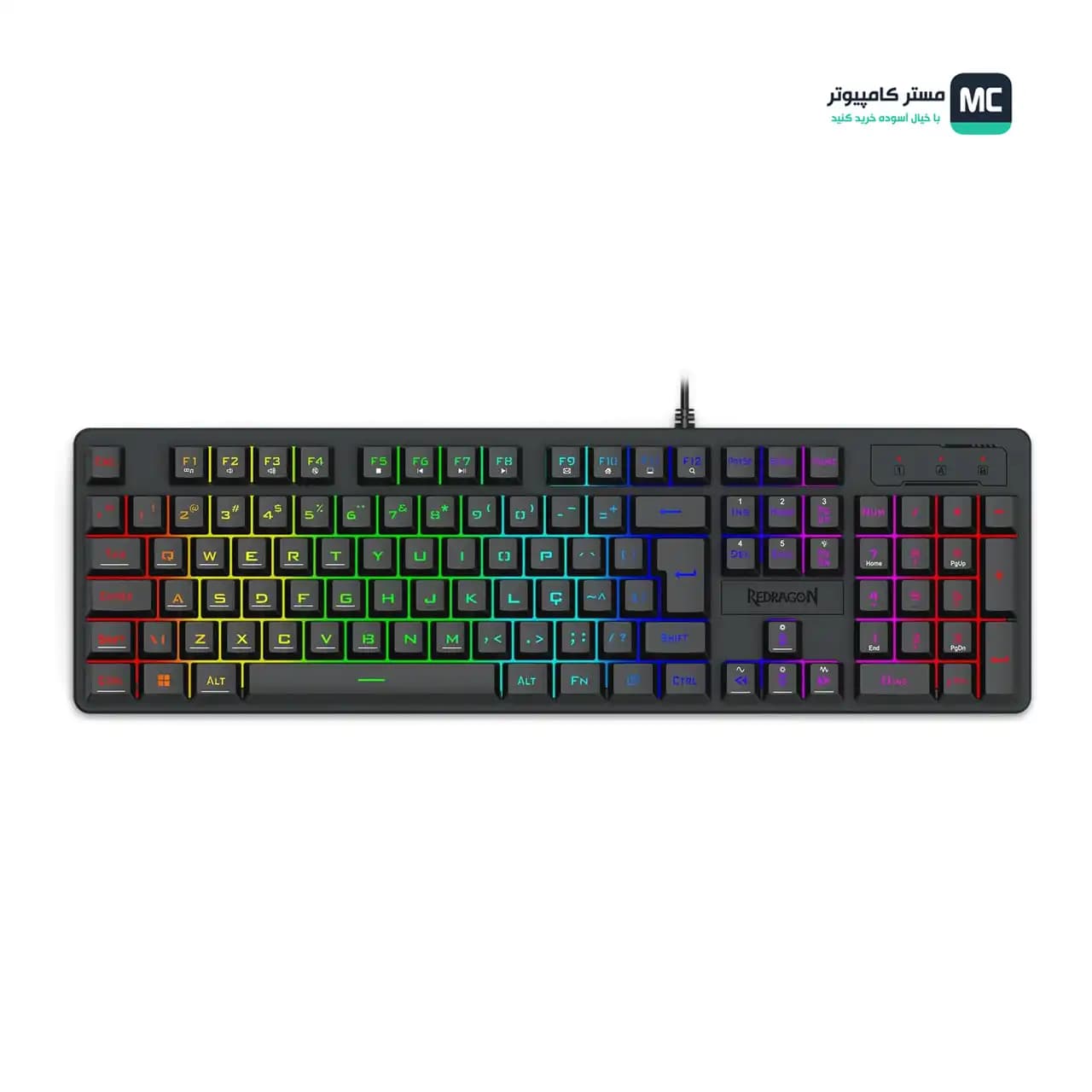 کیبورد گیمینگ ردراگون Netherbane K521 Rainbow — تصویر ۶