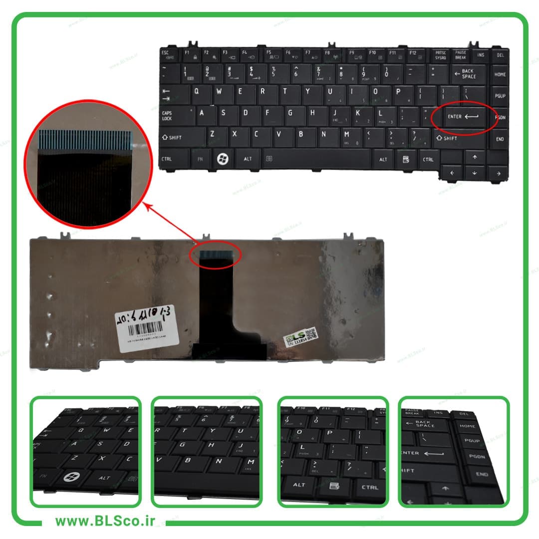 کیبورد لپ تاپ توشیبا Toshiba L600