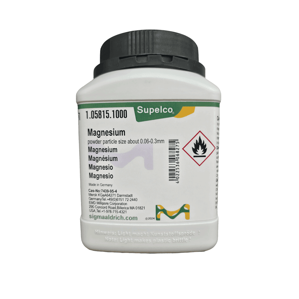 پودر منیزیم مش 0.3 – 0.06 میلی متر برند مرک آلمان کد 105815
