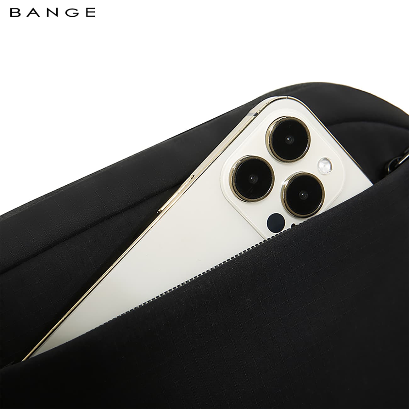 کیف دوشی و کیف کراس بادی ضدآب بنج BANGE BG-3097 | طراحی هوشمند و لپ‌تاپ 15.6 — تصویر ۶