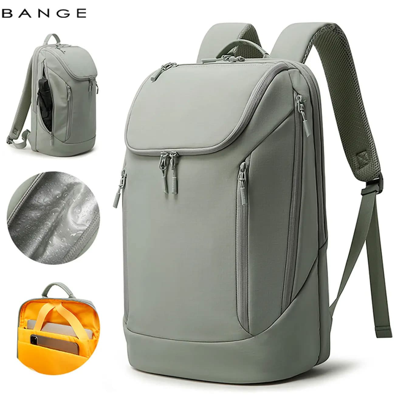 کوله‌پشتی لپ‌تاپ 15.6 اینچی بنج Bange BG-2517-1 | طراحی هوشمند و ضدآب — تصویر ۳