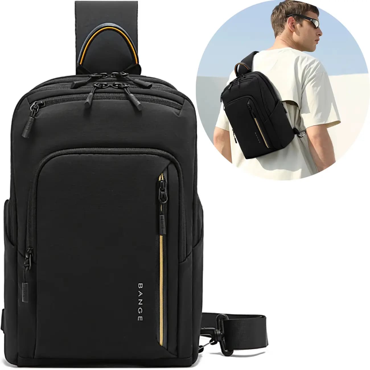 کیف کراس بادی ضدآب مناسب تبلت 9.5 اینچی بنج BANGE BG-7868 — تصویر ۶