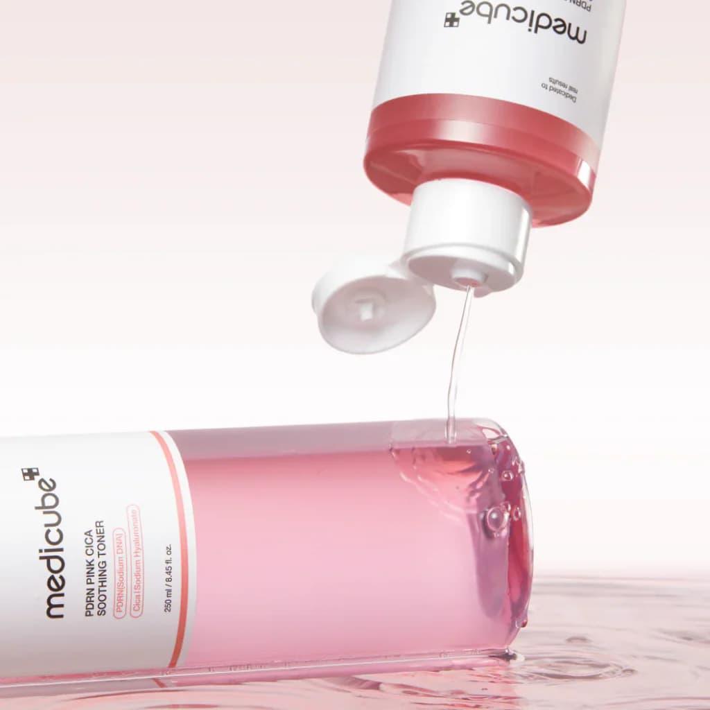 تونر PDRN Pink سیکا مدیکیوب |MediQube Cica PDRN Pink Toner 250 ml — تصویر ۴