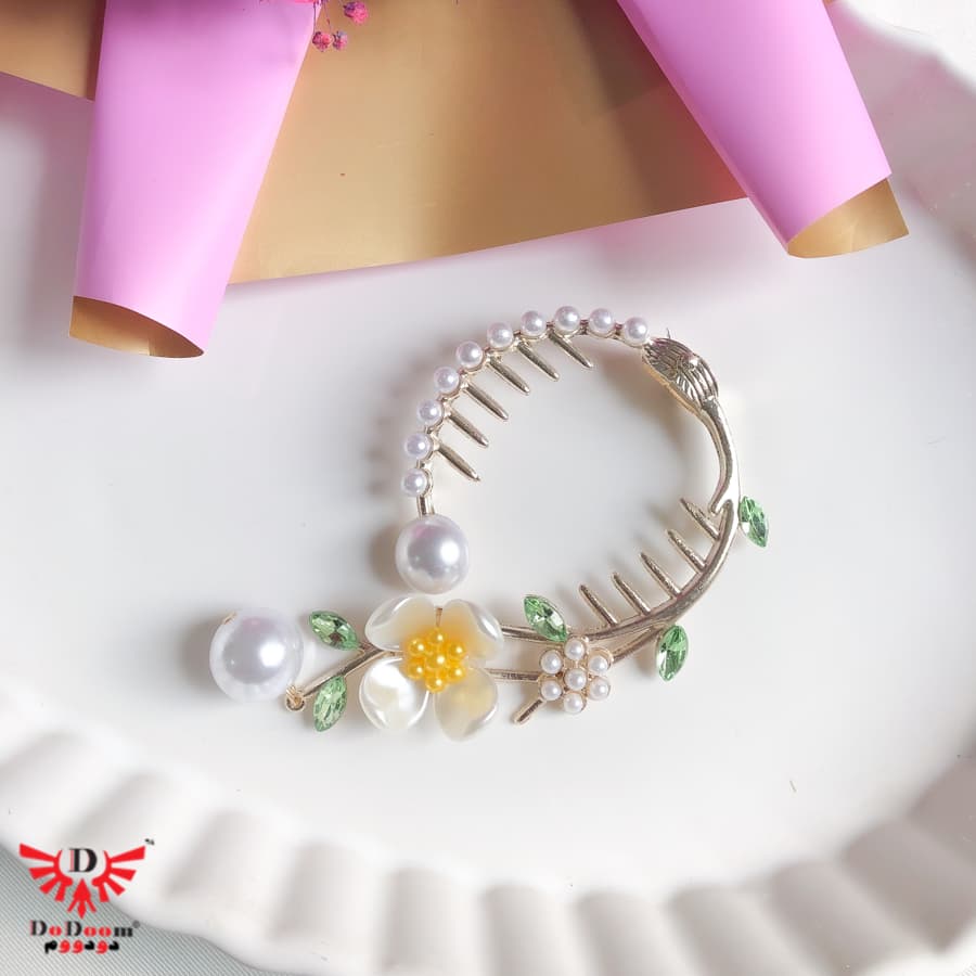 گیره گوجه‌ای گل دار G230