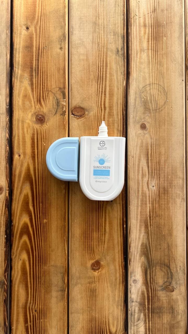 ضدآفتاب بی رنگ استلین Estelin SPF 80 (100 گرم) اورجینال — تصویر ۴