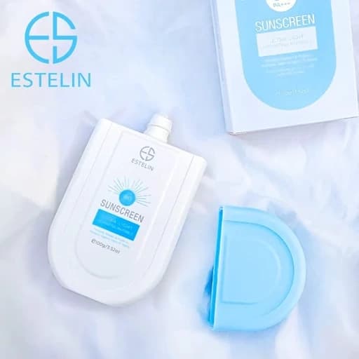 ضدآفتاب بی رنگ استلین Estelin SPF 80 (100 گرم) اورجینال — تصویر ۶