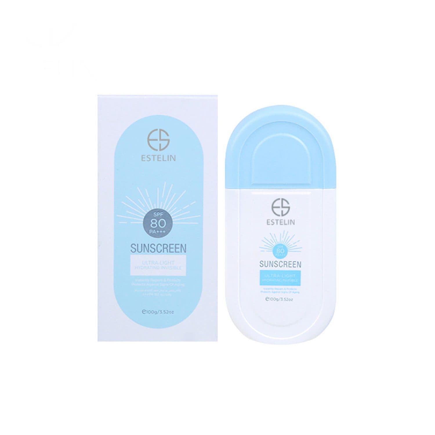 ضدآفتاب بی رنگ استلین Estelin SPF 80 (100 گرم) اورجینال