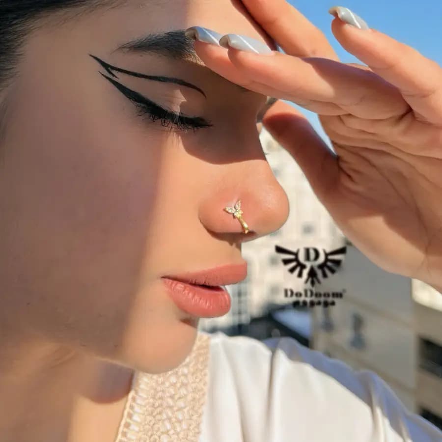 پیرسینگ فیک بینی گلپر P08 — تصویر ۶