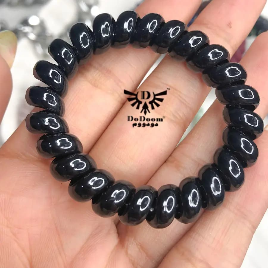 کش مو سیم تلفنی رنگی براق K64 — تصویر ۵