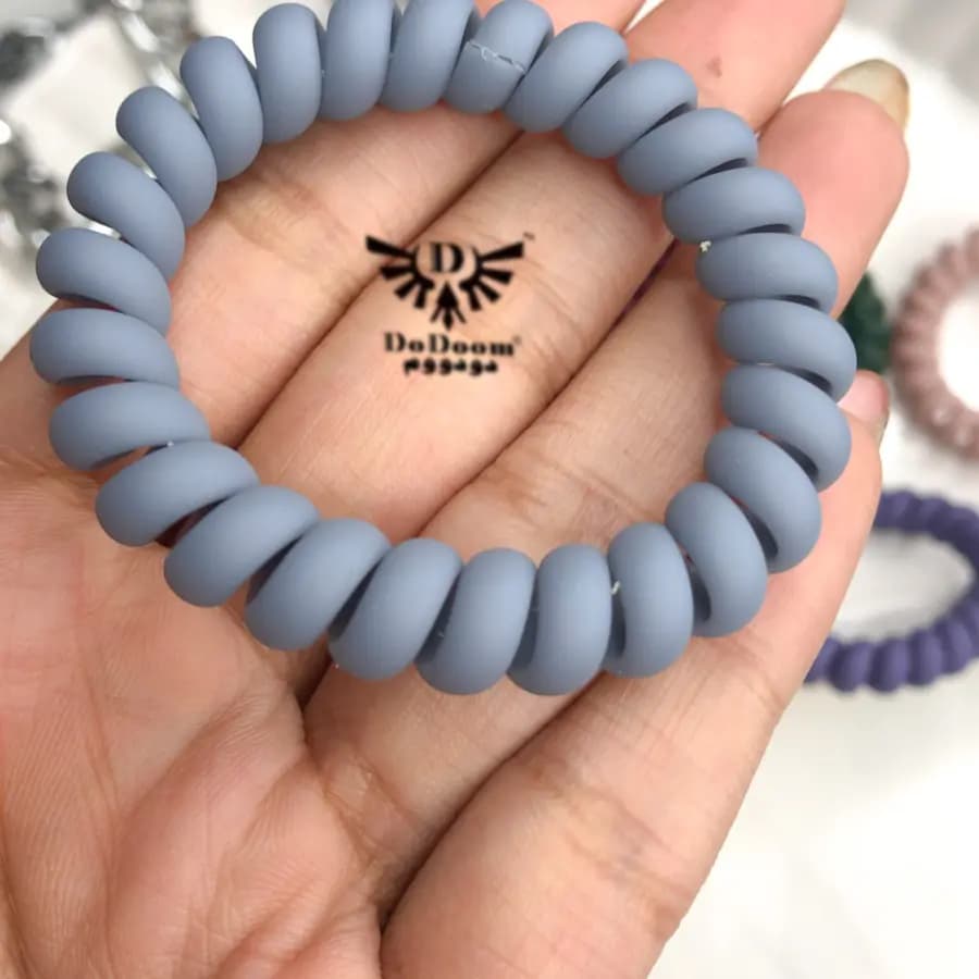 کش سیم تلفنی رنگ تیره K63 — تصویر ۳