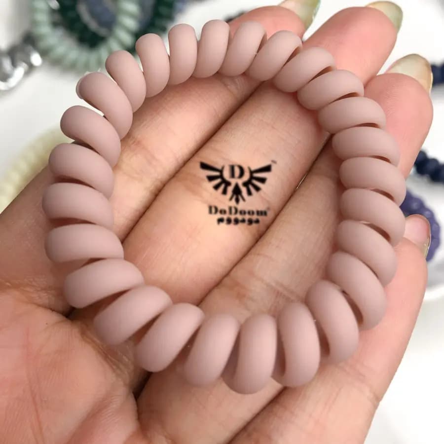 کش سیم تلفنی رنگ تیره K63 — تصویر ۵