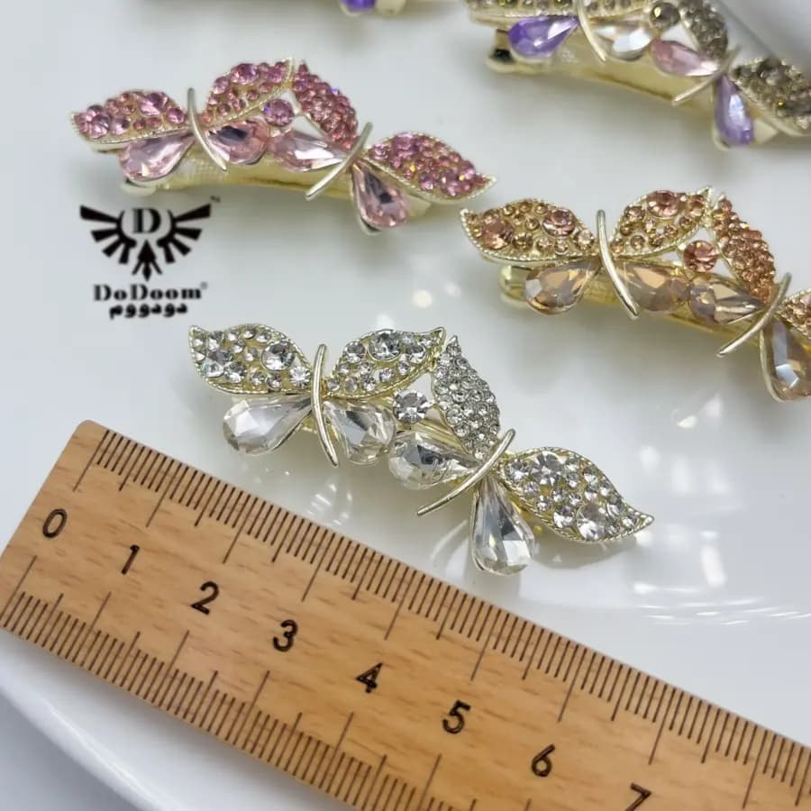 گیره مو پروانه رنگی G209 — تصویر ۳