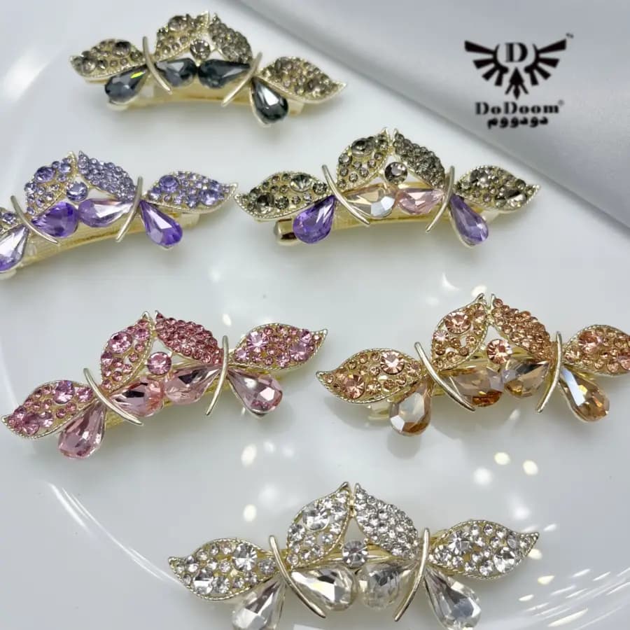 گیره مو پروانه رنگی G209