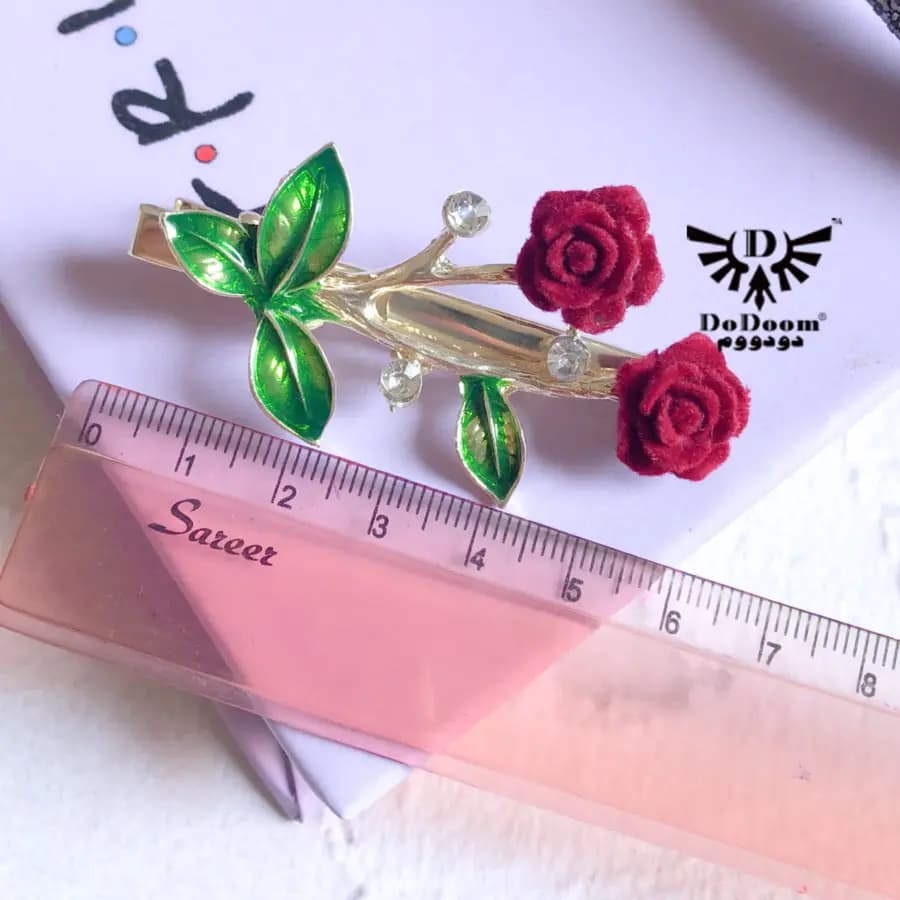 گیره مو رز قرمز G170 — تصویر ۳