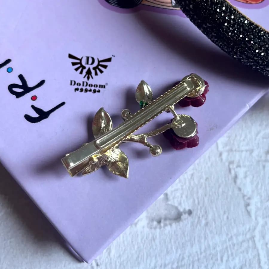 گیره مو رز قرمز G170 — تصویر ۵