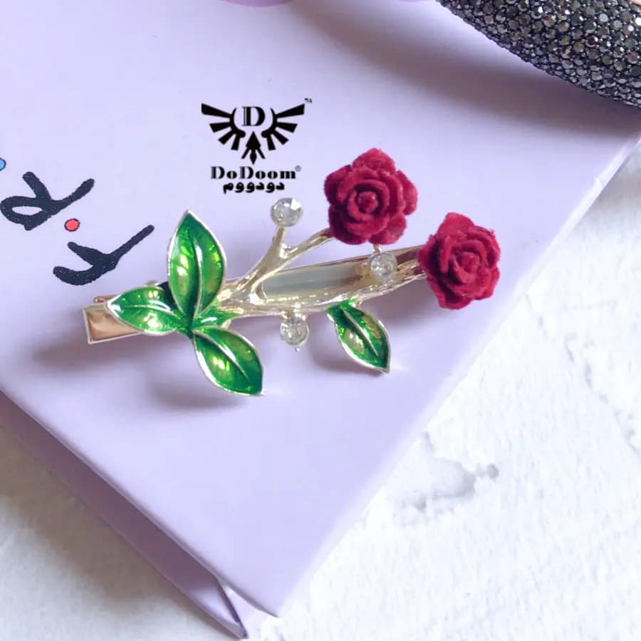 گیره مو رز قرمز G170