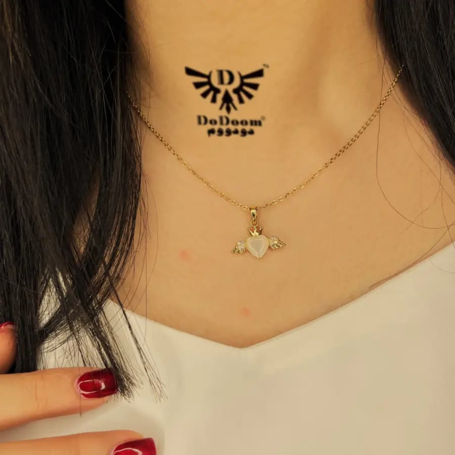 گردنبند قلب بالدار GD27