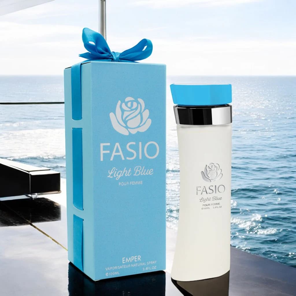 عطر ادکلن امپر فاسیو آبی Emper Fasio Blue زنانه ( اورجینال) — تصویر ۱۱