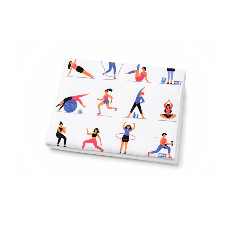 حوله ورزشی مدل Results Over Excuses-405D0632 ابعاد 30 در 60 سانتی متر — تصویر ۳