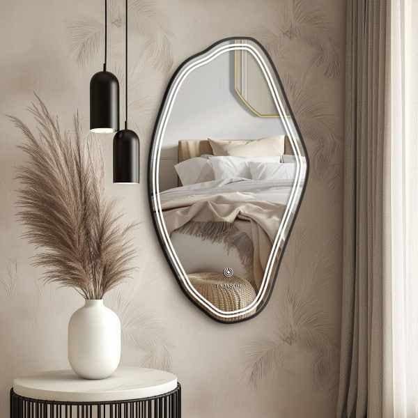 آینه بک لایت چراغ‌دار آندیا
