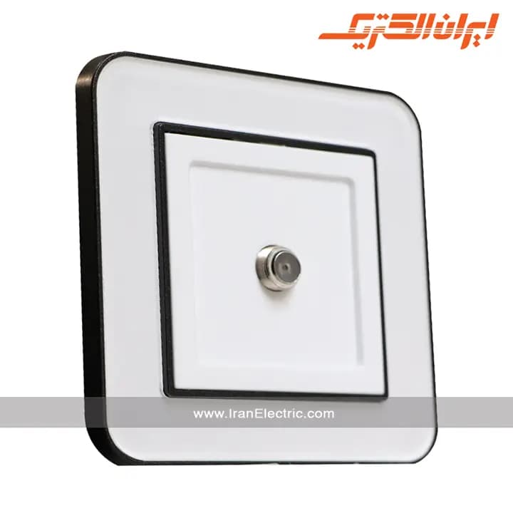 پریز آنتن SAT ارس مشکی زه سفید میان سفید