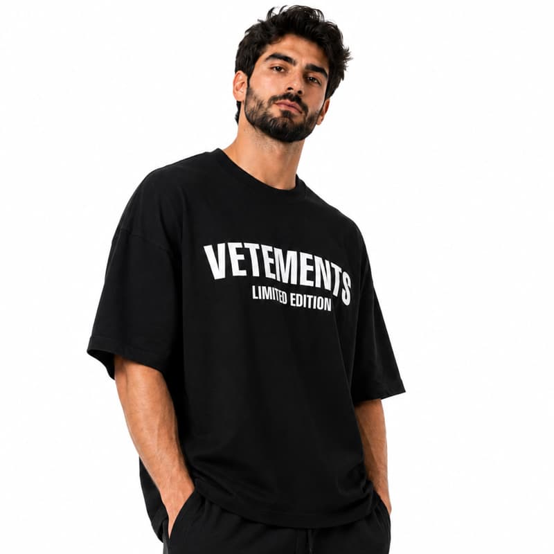تیشرت باکسی اسپرت مدل VLS-5C0399 مشکی — تصویر ۴