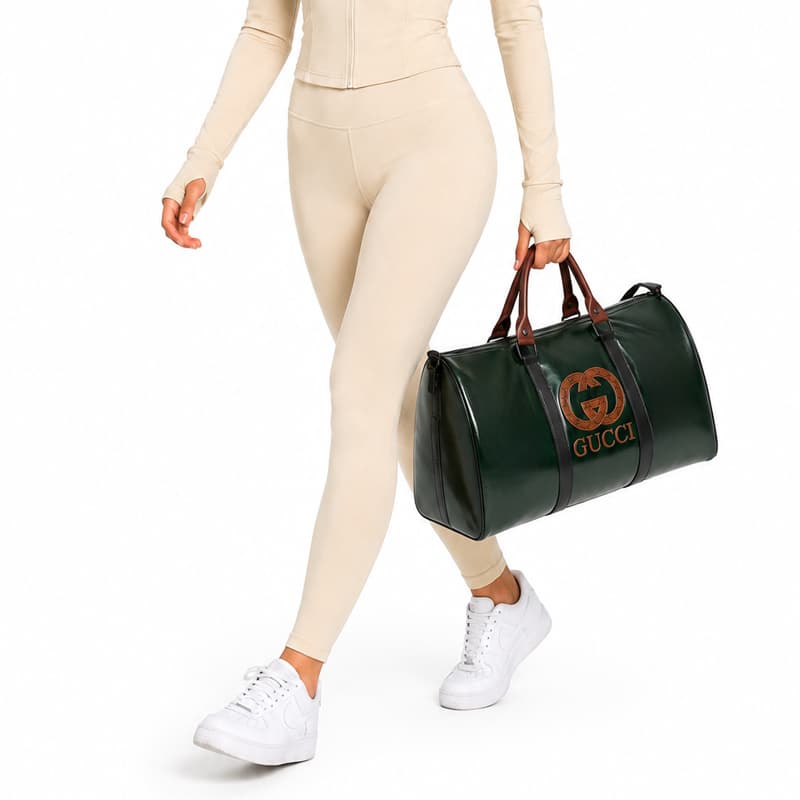ساک ورزشی گوچی مدل SOU-65730 چرمی جاکفشدار