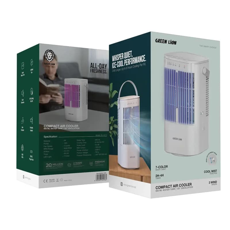 کولر و مه پاش رومیزی برقی گرین لاین مدل GL-AC11 ظرفیت 0.9 لیتر — تصویر ۶