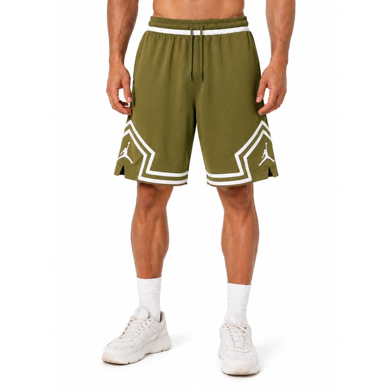 شلوارک ورزشی مردانه جردن مدل Dri Fit-15707 یشمی