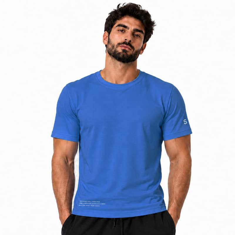 تیشرت اسپرت نکسا سی سو مدل CN-Sisu-26045 آبی — تصویر ۴