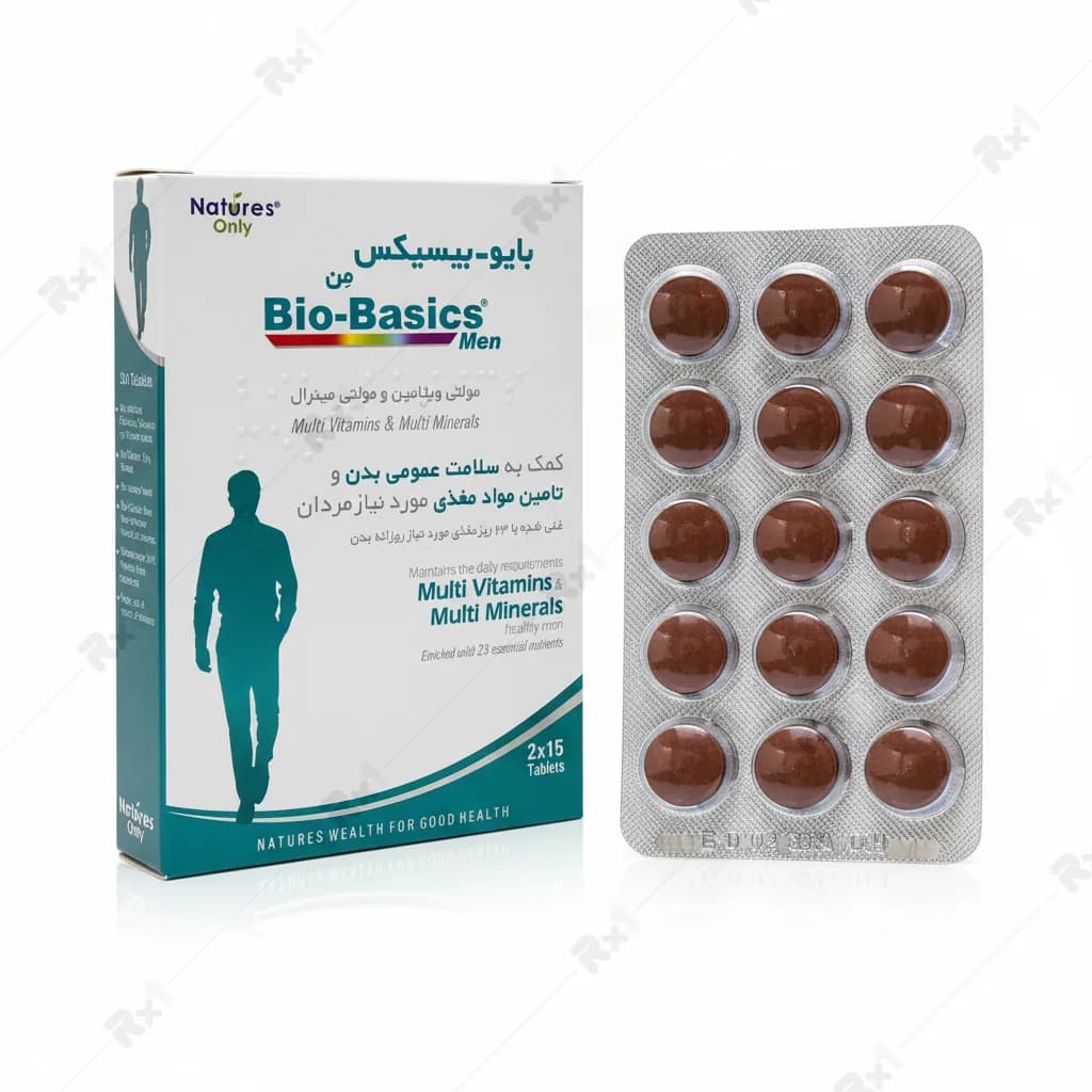 قرص مولتی ویتامین بایوبیسیکس آقایان نیچرز اونلی 30 عدد — تصویر ۳