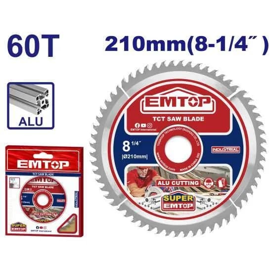 تیغ آلومینیوم بر 210 میلی‌متری امتاپ EMTOP مدل ETCT2210601 — تصویر ۲