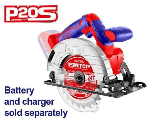 اره گردبر شارژی 20 ولت امتاپ EMTOP مدل ELCS201650 — تصویر ۲