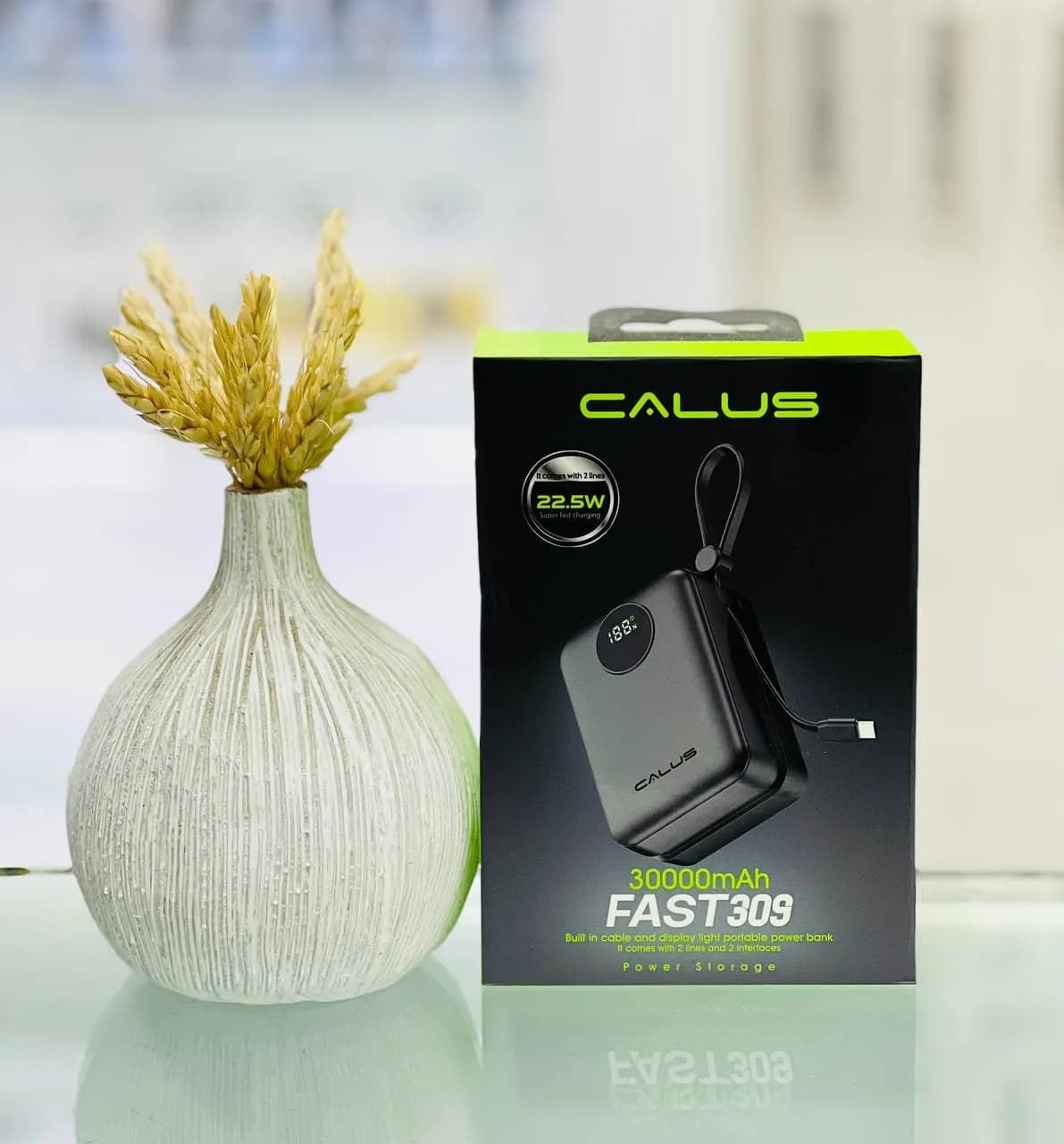 پاوربانک کالوس مدل Fast309 ظرفیت 30000 میلیآمپر ساعت توان 22.5 وات — تصویر ۳