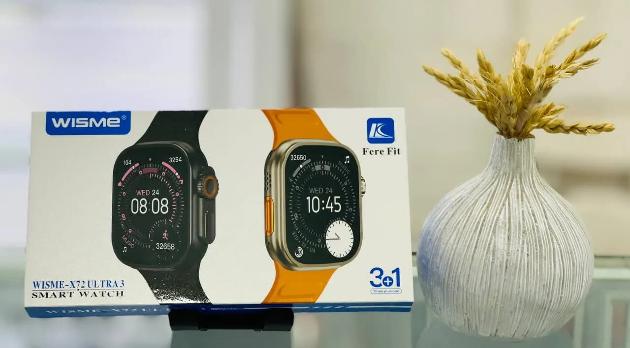ساعت هوشمند ویسمی مدل WISME X72 ULTRA 3 (پک ویژه با ۳ بند متنوع) — تصویر ۴