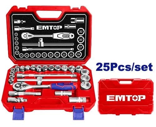 ست بکس ۲۵ تکه ۱۲ اینچ EMTOP مدل ESKT12251
