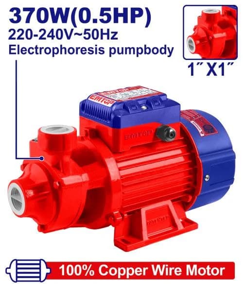 پمپ آب محیطی ۰.۵ اسب بخار EMTOP مدل EWPPV03701