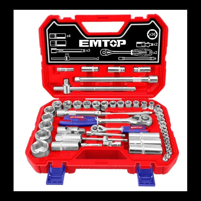 ست بکس ۵۱ تکه فولادی CR-V EMTOP ESKT42511