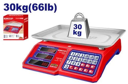 ترازو دیجیتال فروشگاهی EMTOP مدل EESE23001 — تصویر ۳